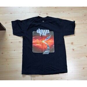 The Weeknd Dawn FM XO T Shirt Black Size Large Vinyl Cover Print Short Sleeve